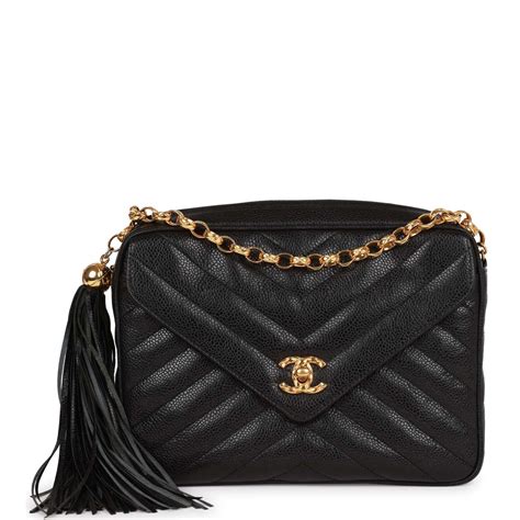 Chanel Caviar Tassel Camera Bag 